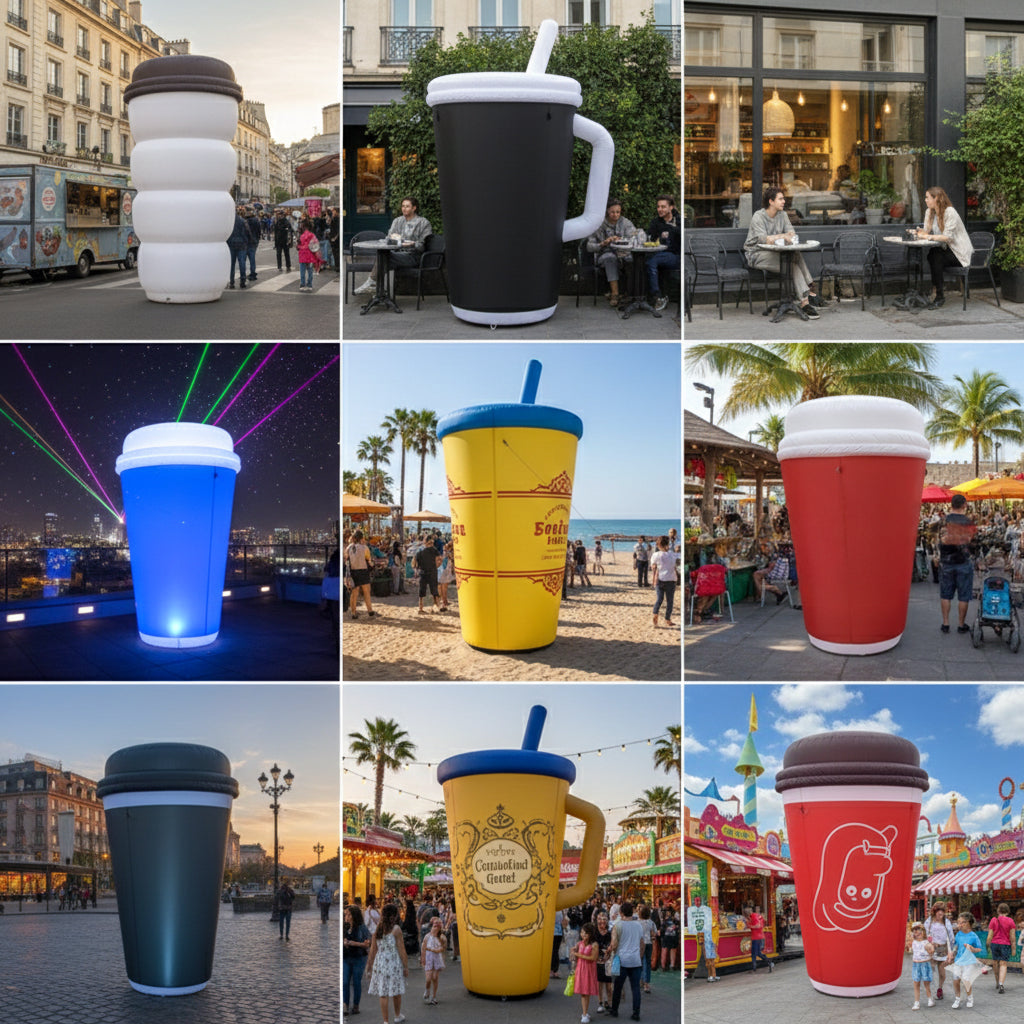 Giant Inflatable Coffee Cup and Mug