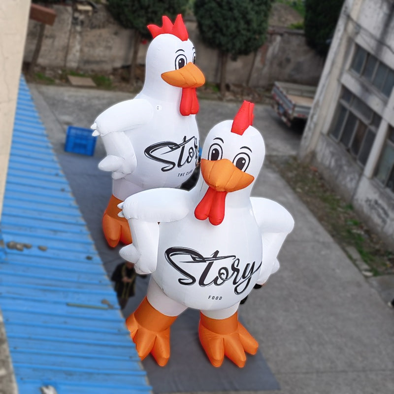 Poulet gonflable LED géant personnalisable