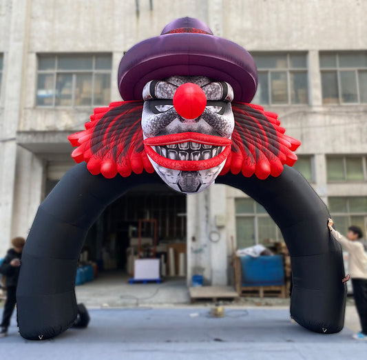 Halloween clown inflatable arch