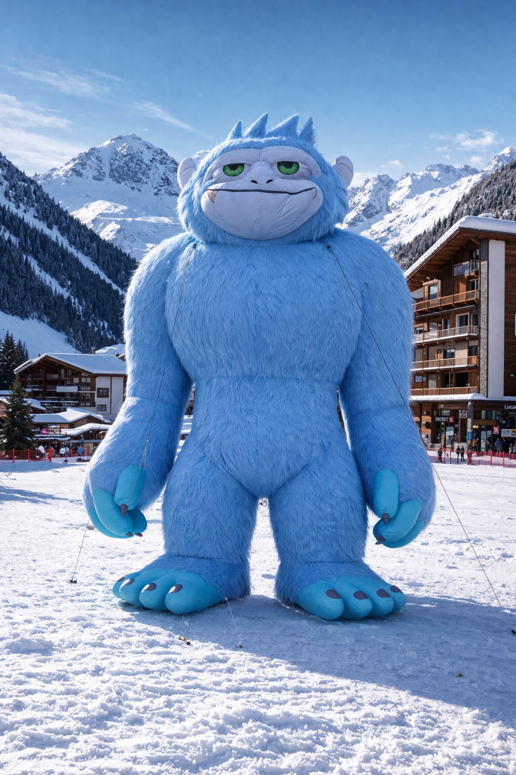 Giant Plush Effect Inflatable Monster Mascot