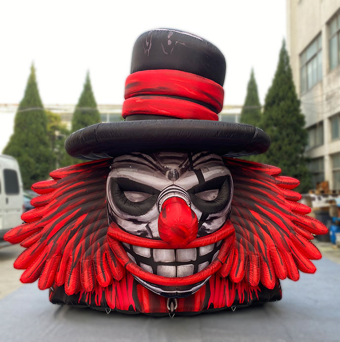 Giant inflatable Halloween clown