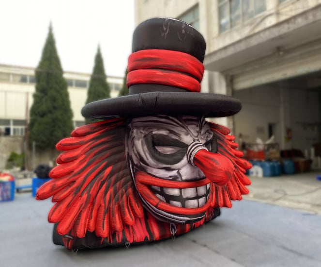 Giant inflatable Halloween clown