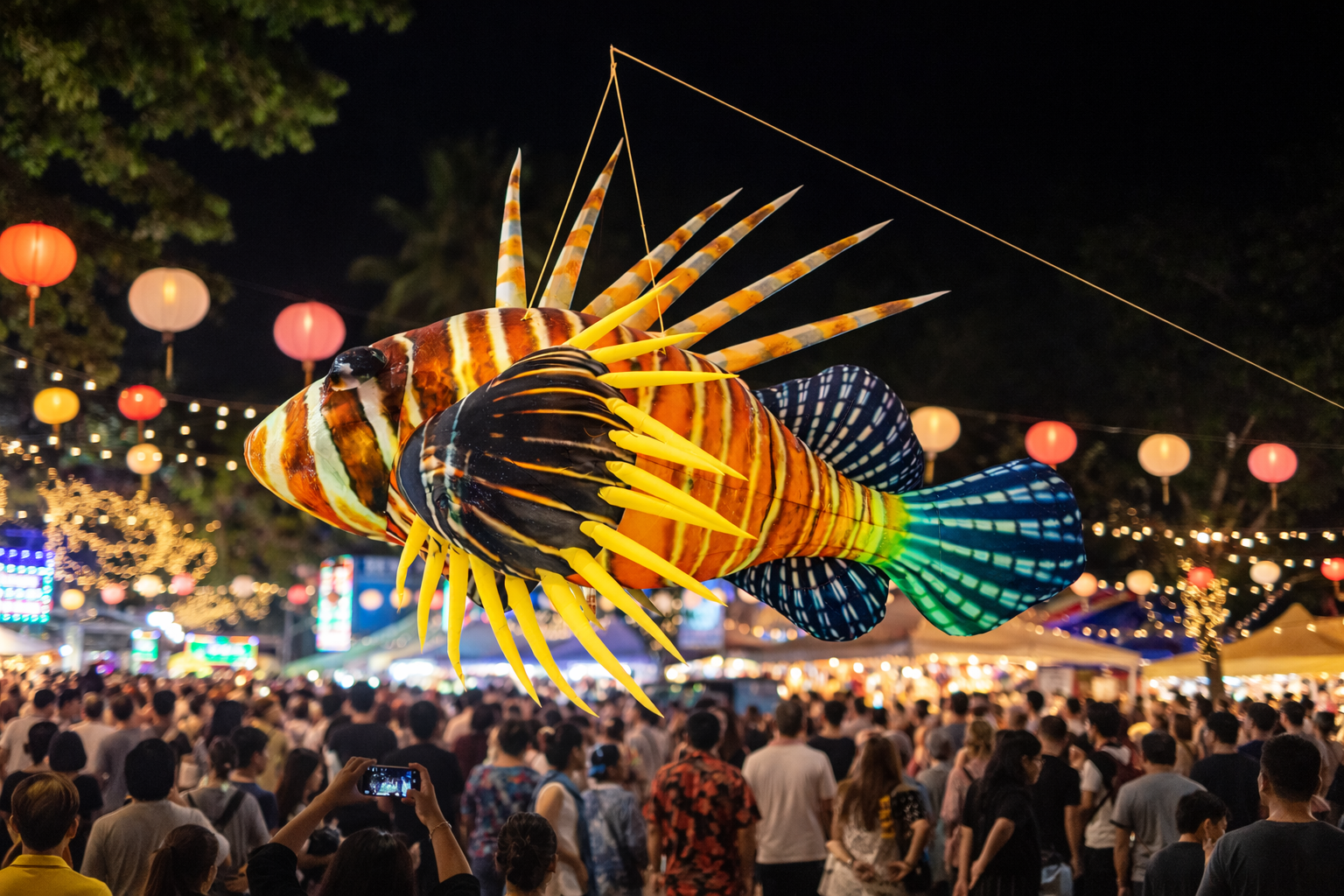 Poisson Tropical Gonflable Lumineux