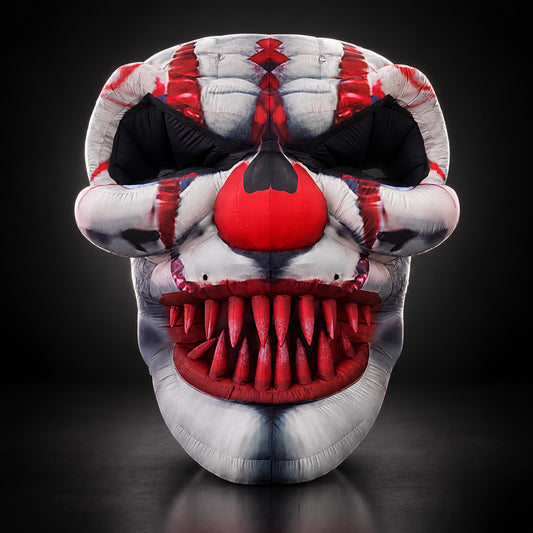 Giant Inflatable Clown Skull LED