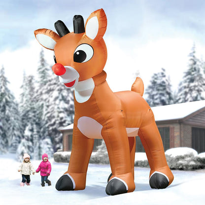 Giant inflatable Christmas reindeer