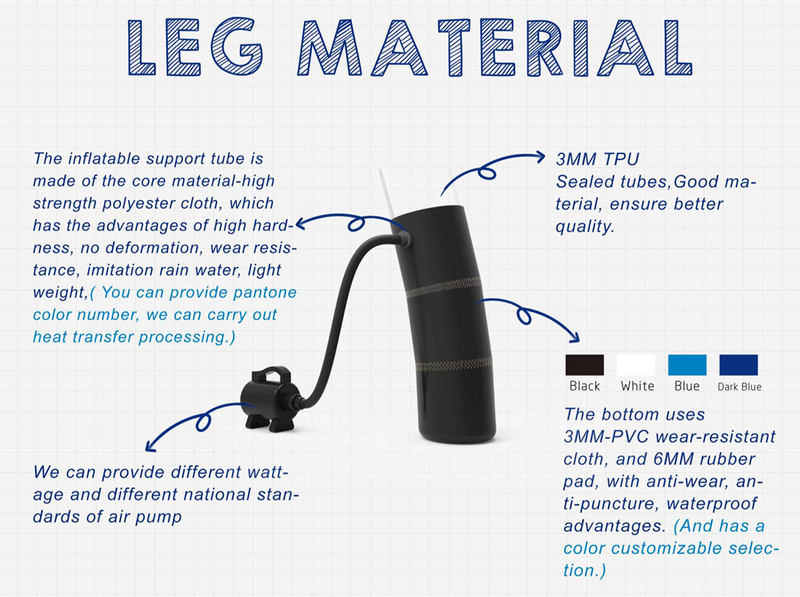 Leg Material inflatable tents [en]