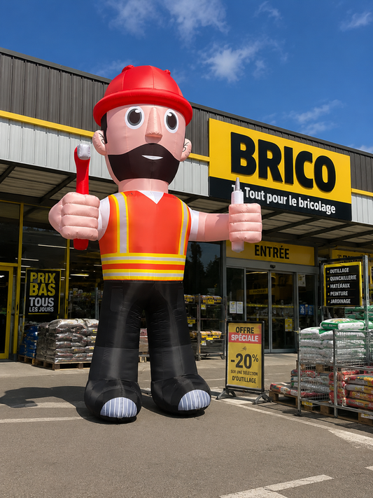Giant Inflatable Tradesman Mascot