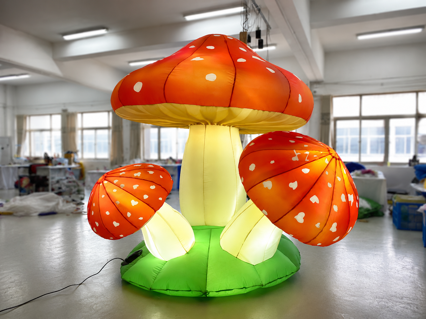 Champignon Gonflable Lumineux Géant