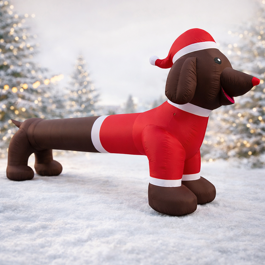Inflatable Christmas Dachshund Dog