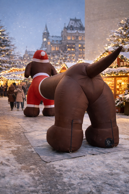 Inflatable Christmas Dachshund Dog