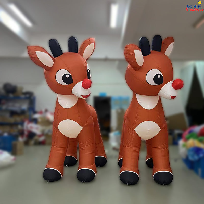 Giant inflatable Christmas reindeer