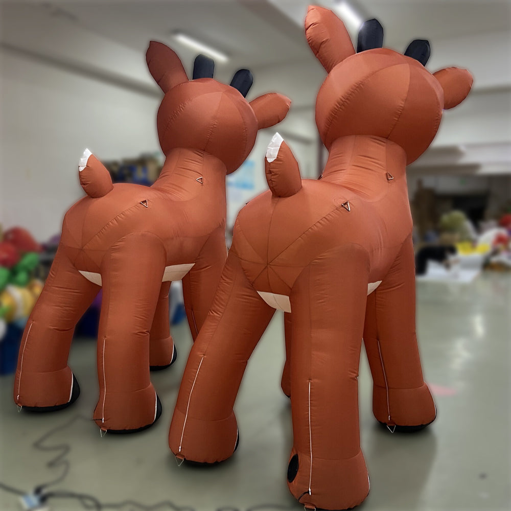 Giant inflatable Christmas reindeer
