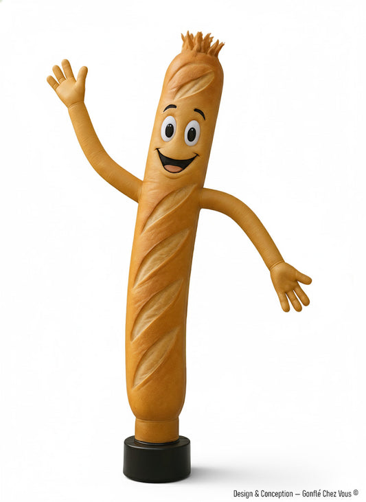 Mascotte Baguette Géante pour Boulangerie