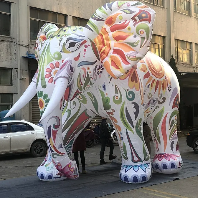 Giant Inflatable Colorful Elephant