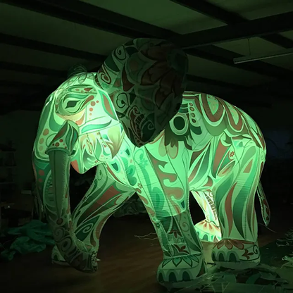 Giant Inflatable Colorful Elephant