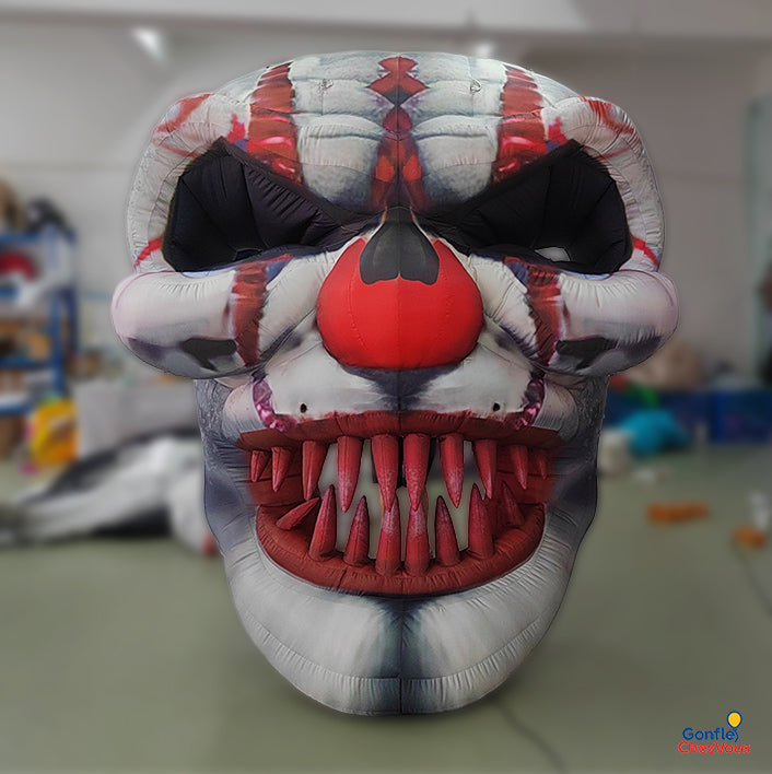 Tête de Mort De Clown Gonflable