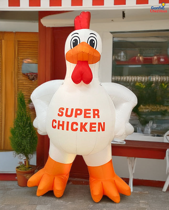 Poulet gonflable LED géant personnalisable