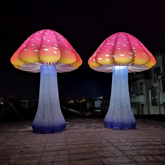 Giant Inflatable Light-Up Mushroom