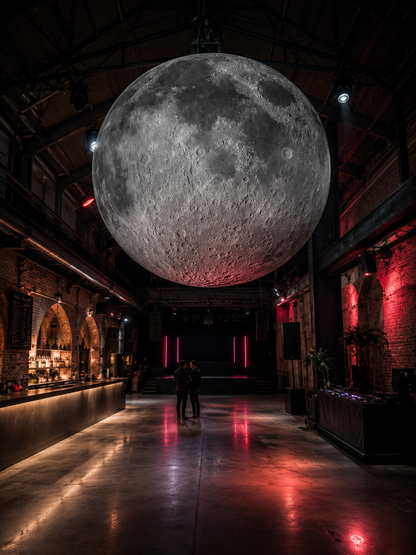 Giant Inflatable Illuminated Moon