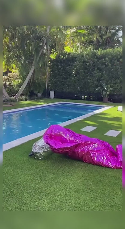 Decorative inflatable mirror ball 