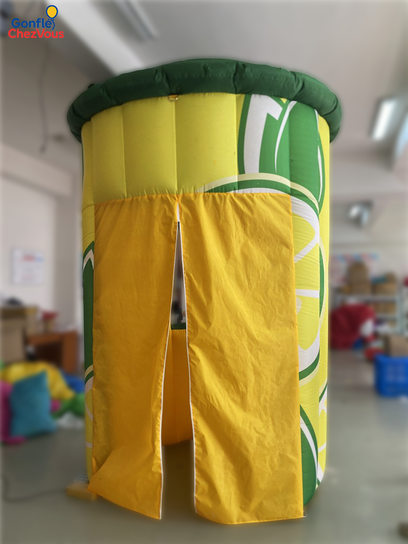 Giant inflatable lemonade stand – lemon shape 3.5 m