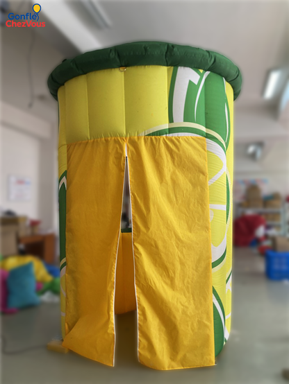 Giant inflatable lemonade stand – lemon shape 3.5 m