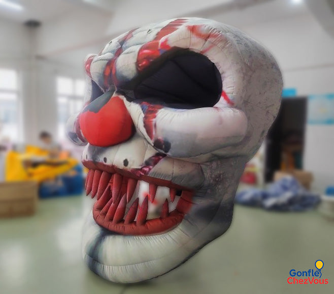 Tête de Mort De Clown Gonflable