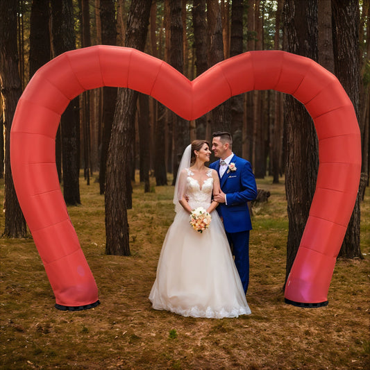 Light-Up Inflatable Heart Arch